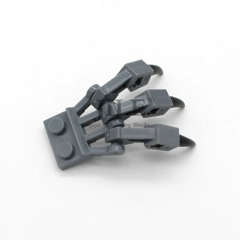gray and dark gray Moc костный коготь лапа ручной декор DIY Творческий просветить основы строительные блоки Наборы кубиков совместимы со сборками частиц - Цвет: gray and dark gray
