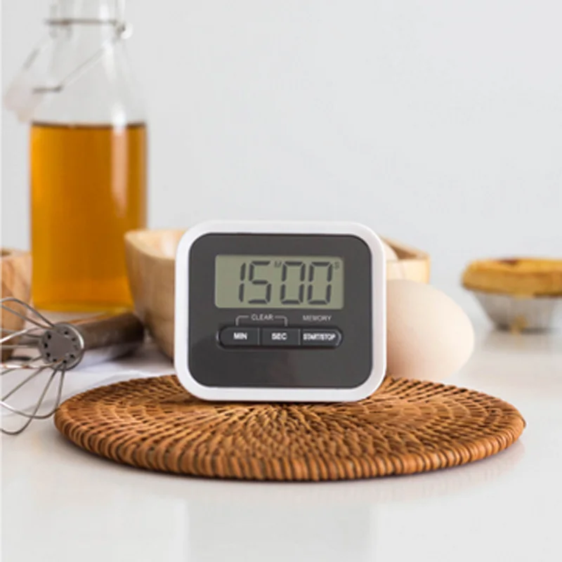 1pcs Ultra-thin LCD Digital Screen Kitchen Timer Gadget Cooking Countdown Loud Alarm Clock With Magnet | Дом и сад