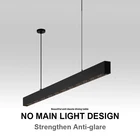 Линейсветильник светодиодный светильник без основного света, длинная подвесная проволосветильник лампа, светильник щение для решетки радиатора, светильник ческая Люстра для кухни, ресторана