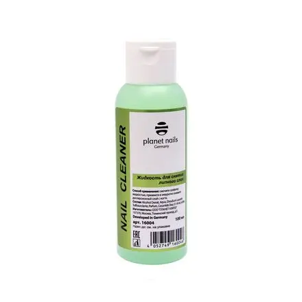 Planet Nails Жидкость для снятия липкого слоя Nail Cleaner 100 мл | Красота и здоровье