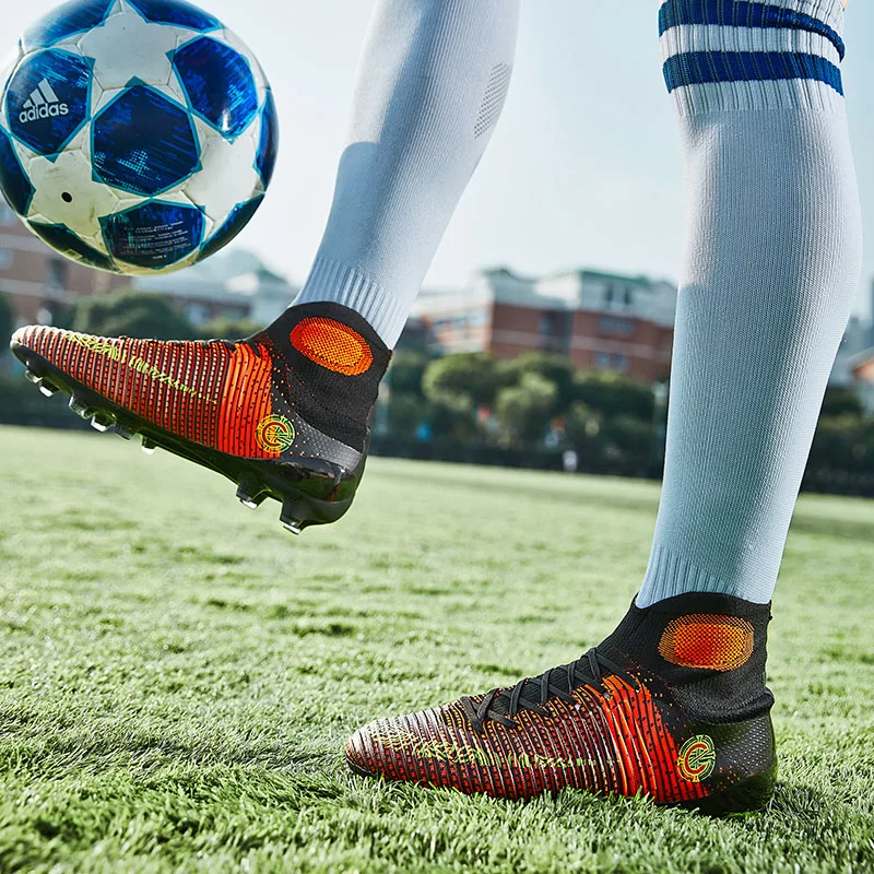 

Men's Outdoor Football Boots Turf Cleats Soccer Shoes Professional Football Shoes Training Sports Sneakers Man Chuteira Futelbol