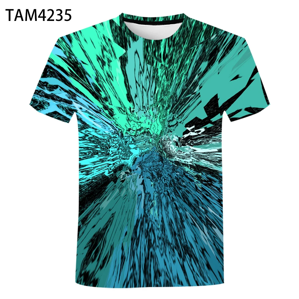 

2021 New 3D Printed T-shirt Fun Street Boys Girls Children's Breathable Oversized Short Sleeve Top 4T-5XL Men's Summer Leisure