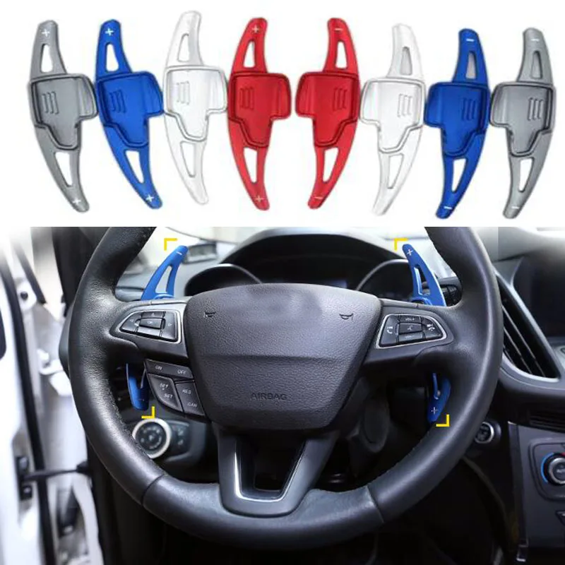 For Ford Focus Escape Kuga 2017 2018 2019 Aluminum Steering Wheel Shift Gear Lever Gearshift Paddle Extension Interior Accessory For Ford Focus Escape Kuga 2017 2018 2019 Aluminum Steering Wheel Shift Gear Lever Gearshift Paddle Extension Interior Accessory