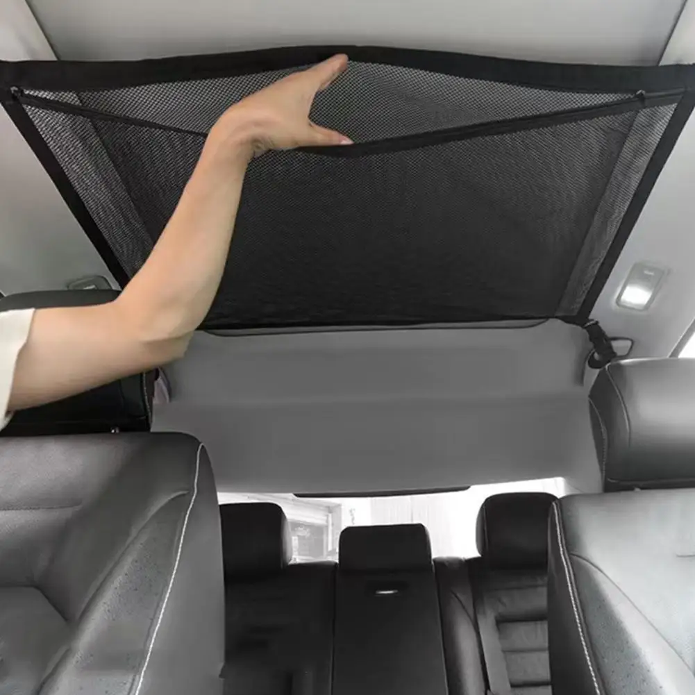 

Car Roof Storage Network Car Roof Storage Bag Suspension Vehicle Storage Network Universal Storage Bag Sundry Organizer