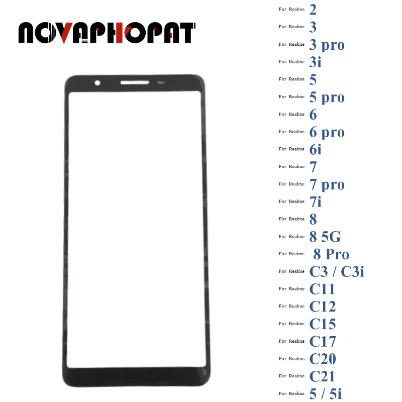 

Стекло сенсорного ЖК-экрана для Realme 2 3 3i 5 6 6i 7 7i 8 Pro C3 C11 C12 C15 2021, 10 шт.