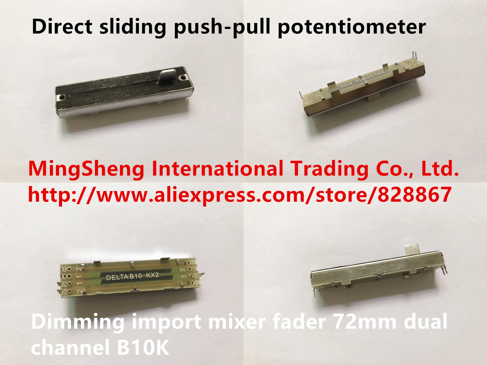 Оригинальный новый 100% Прямой раздвижной потенциометр с нажимной кнопкой
