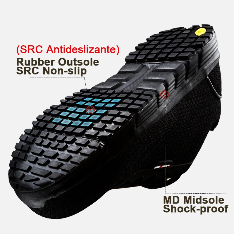 DYKHMILY/Рабочая безопасная обувь со стальным носком для женщин нескользящие