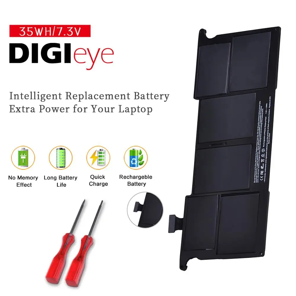 Аккумулятор A1375 для ноутбука Apple, 7,3 В, 35 Вт/ч, 11 дюймов, A1370 (2010 производство), MC505LL/A, MC506LL/A, MC507LL/A 661-5736