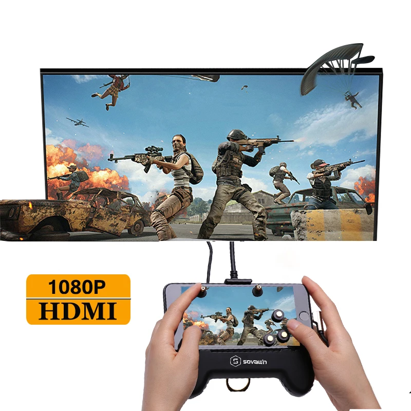 HDMI мобильный игровой контроллер 1080P HDMI дисплей телефон к телевизору проектор геймпад джойстик триггер l1r1 для iphone для Xiaomi huawei