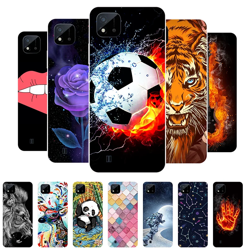Для чехол Realme C11 2021 Футбол Мягкий силиконовый для телефона C21Y C25s C 11 etui | Мобильные