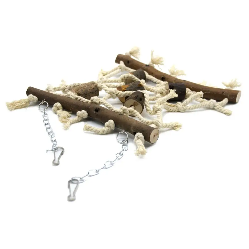 Сеть для скалолазания птица пеньковая веревка попугай подвесная качели лестница