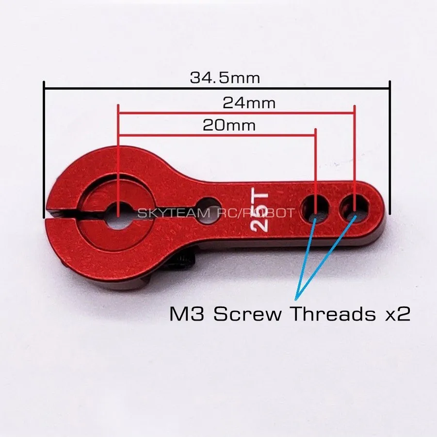 Полностью металлический CNC 25T сервопривод рупорный м3 нитки для Futaba Savox JX Servo DSSERVO