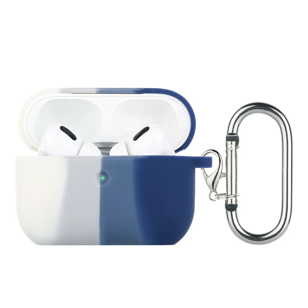 

Радужный силиконовый четырехцветный чехол для наушников, подходит для Airpods Pro, защитный чехол для Airpods 3 поколения