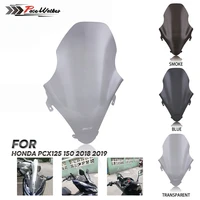 motorcycle windshield windscreen wind deflector viser visor for honda pcx 125 150 2018 2019 2020 pcx150 pcx125 accessories smoke