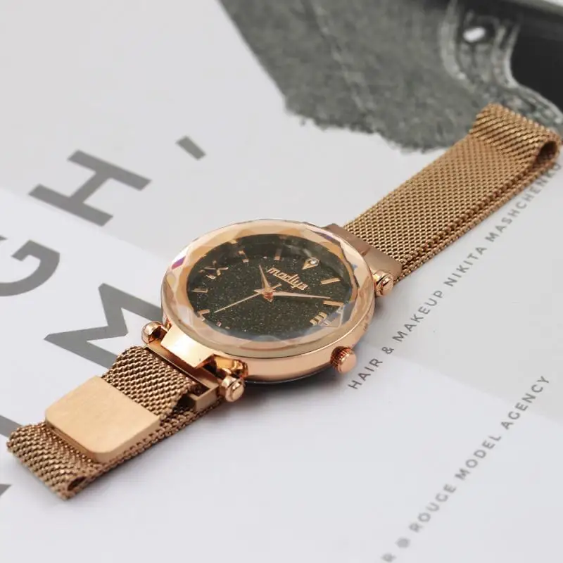 

Top Brand Luxury Women Watch Star Magnetic Band Rhinestone Quartz Wristwatch Woman Watch Female Clock Casual relogio feminino
