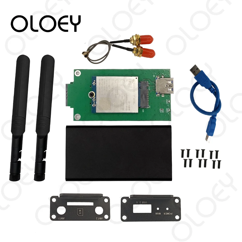 Скидка Quectel EM12-G с NGFF M.2 адаптер с корпусом чехол Корпус EM12 LTE Расширенный Cat12 модуль