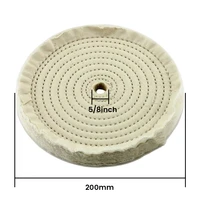 200mm buffing wheel white cotton cloth buff pads for jewelry metal mirror polishing electric drill polishing machine accessories