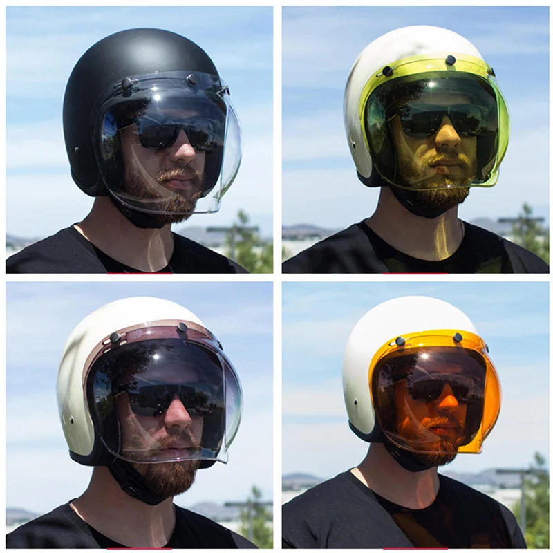 

Open Face Helmet Visor Motorcycle Helmet Bubble Visor Casco Moto Visor Lens Capacete Bubble Shield Motorcycle Helmets Accessorie