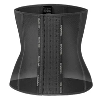 fajas colombianas latex waist trainer zipper corset 9 steel boned body shaper women girdle shapewear slim belts waist cinchers