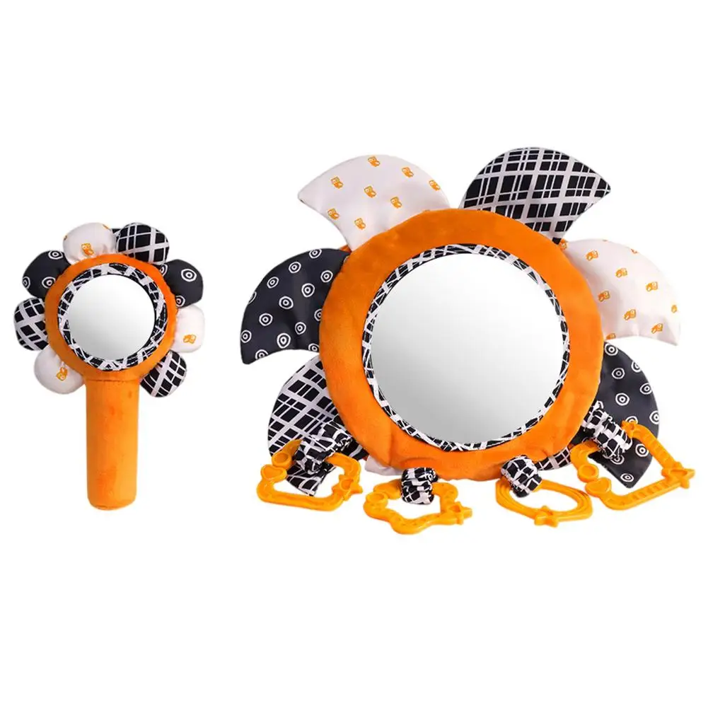 

2 Pcs Lol Baby Mirror Toys Stuffed Plush Stroller Hanging Rattles Cognition Educational Toys For Children Baby 0 12 Months