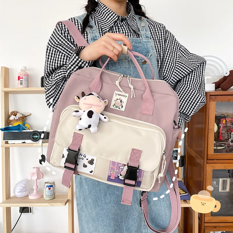 

2021 New Fashion Waterproof Women Small Backpack for Teenage Girls Shoulder Bag Student College Schoolbag Cute Rucksack Bookbag
