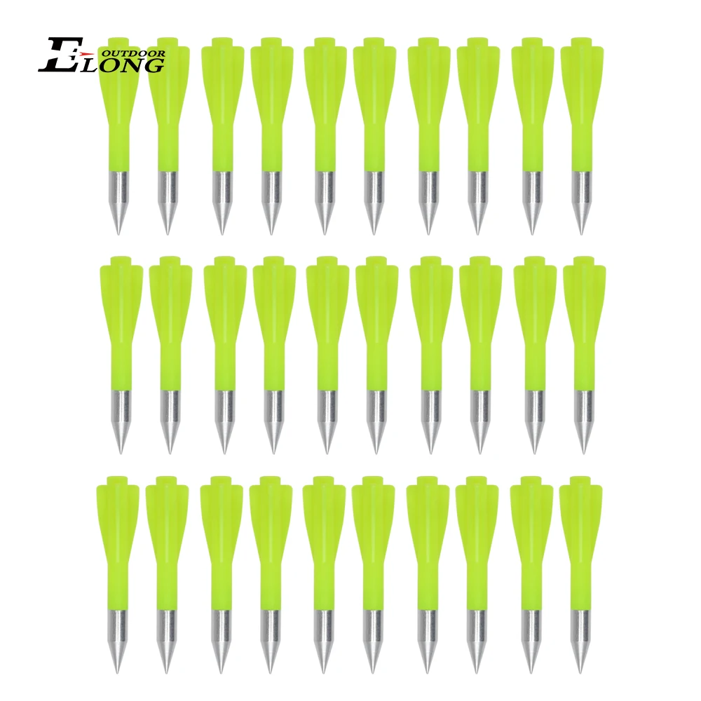 

20 шт. 2,9 дюйма стрельба из лука 50 фунтов 80 фунтов пластиковый арбалетный болт алюминиевая стрела для охоты