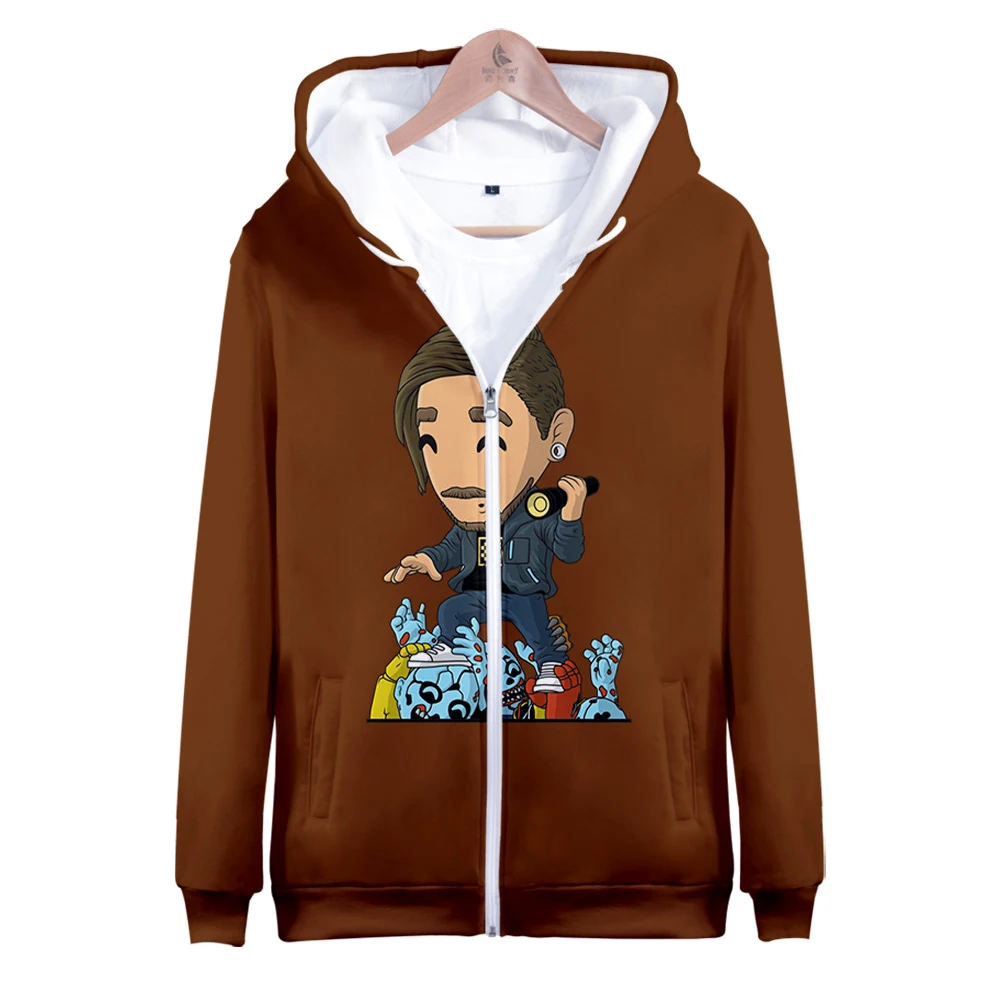 

8-BitRyan 3D Printed Zipper Hoodies Women/Men Fashion Long Sleeve Hooded Sweatshirt Hot Sale Streetwear Clothes