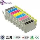 Совместимый чернильный картридж для T0341, T0342, T0343, T0344, T0345, T0346, T0347, T0348, для принтера Epson Stylus Photo 2100, 2200 и т. Д.