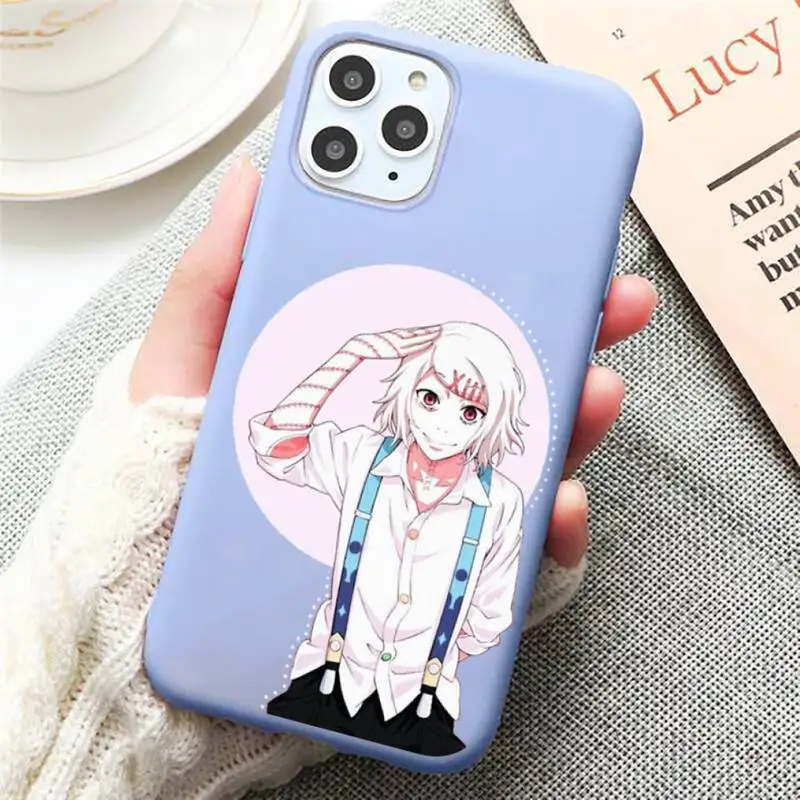 

JUUZOU SUZUYA Tokyo Ghouls Phone Case Candy Color for iPhone 11 12 mini pro XS MAX 8 7 6 6S Plus X SE 2020 XR