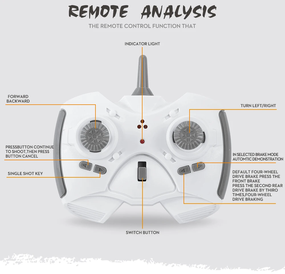Полноприводный Радиоуправляемый автомобиль 1:12 машина для скалолазания Bigfoot с