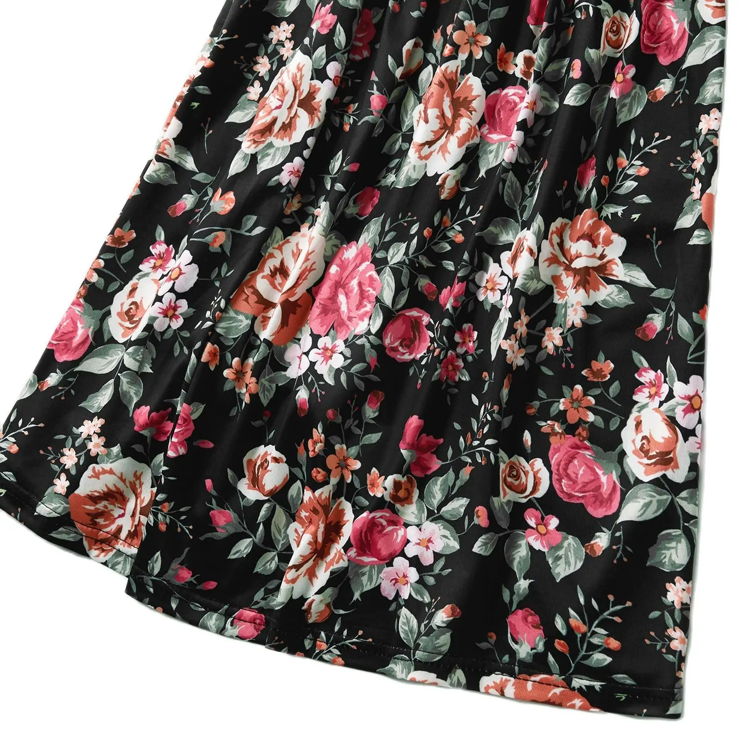 

Summer Mommy And Me Dresses Casual Floral Family Outfits Summer Matching Flower Tank Maxi Long Dress Sundress