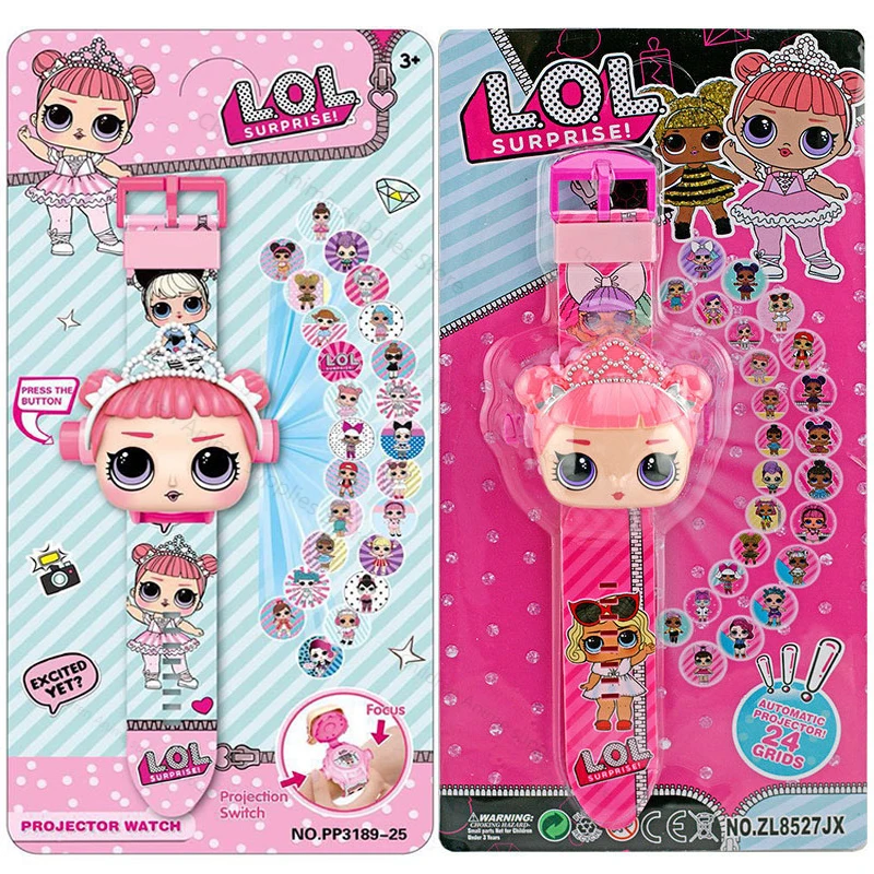 Куклы LOL Surprise Детские часы с 3d-проекцией мультяшная фигурка аниме развивающие для