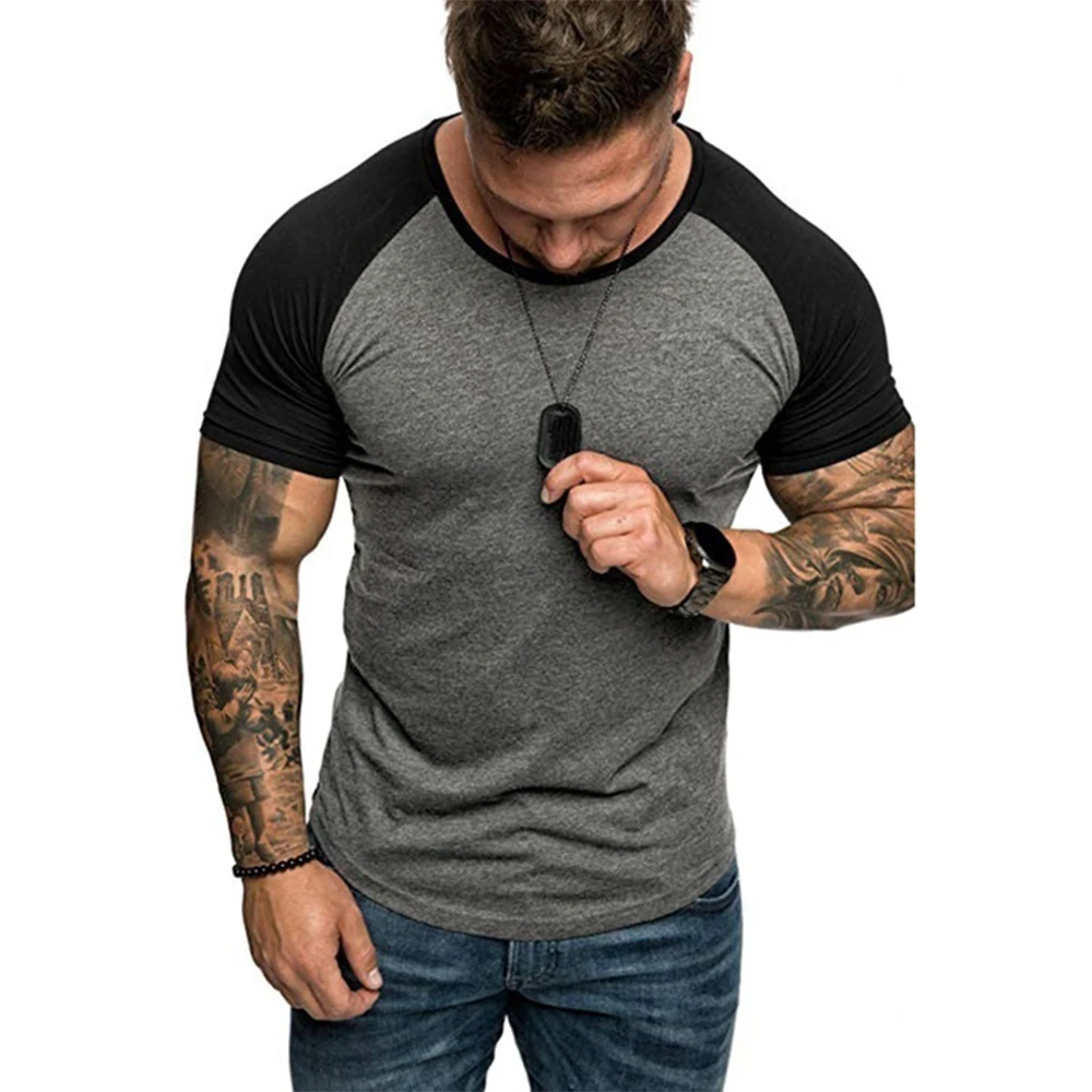 

Men's Summer Short-sleeved Fitness T-shirt Outdoor Sports Fitness Short-sleeved Sweatshirt T-shirt Cotton T-shirt