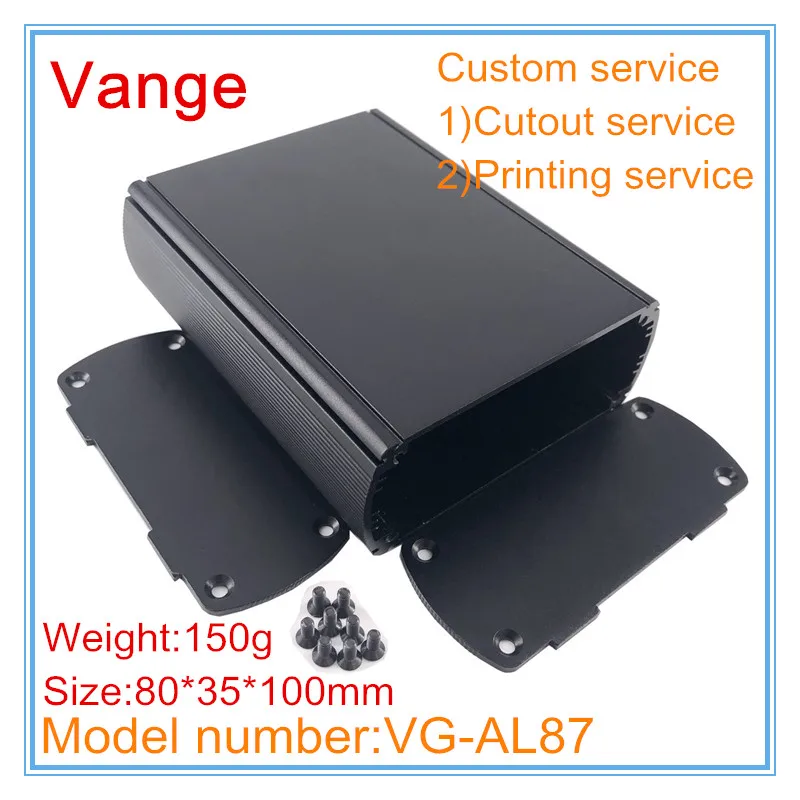 1 шт./лот усилитель мощности электронные Чехлы сделай сам 80*35*100 мм 6063-T5