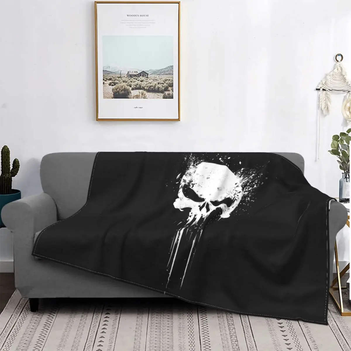 

Портативные легкие флисовые одеяла в стиле панк-рок, осень/зима