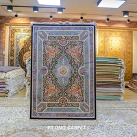 yilong 4x6 hand knotted persian rugs antique oriental turkish silk carpet zqg509a
