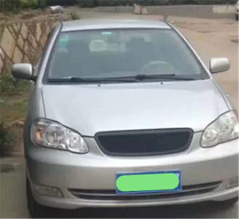 Использование для Toyota Corolla EX racing grills 2004-09 год Глянцевая углеродная волоконная арматура Передняя Центральная гоночная решетка крышка аксессуары