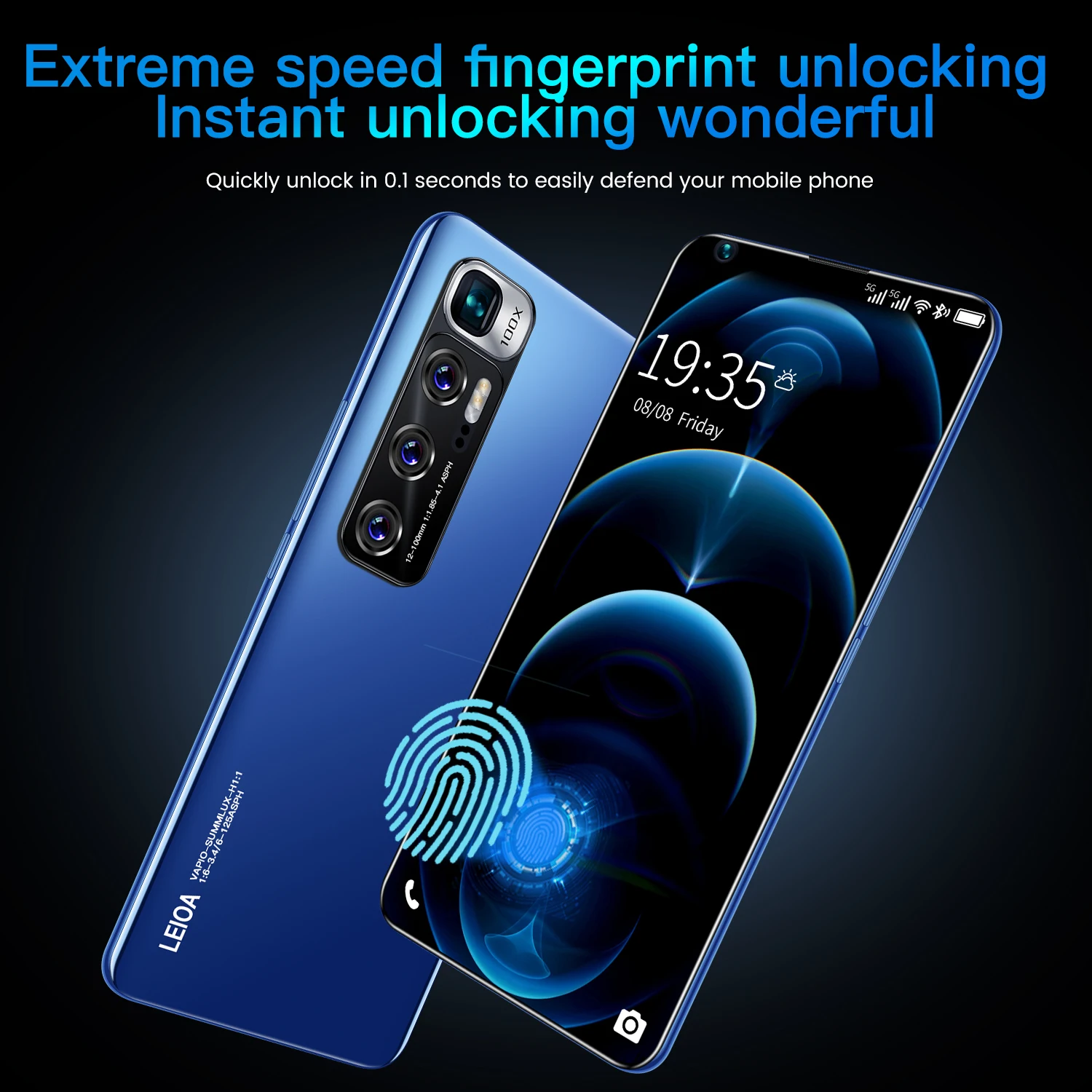 

Original Note10 Pro 7.2 Inch Smartphone 4K HD Screen 16GB+512GB 5600mAh Support Google GPS Android Phone Unlocked 5G Mobilephone