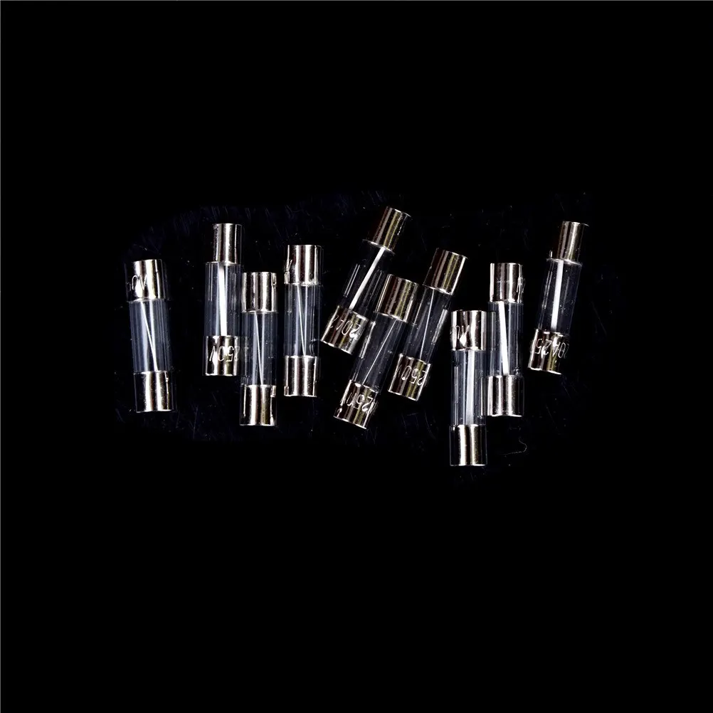 

10Pcs/set 5x20mm Fast Quick Blow Glass Tube Fast Acting Fuse 1-20A