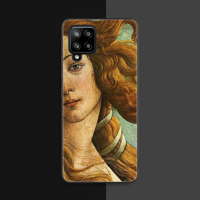 Renaissance art Painting Case For Samsung Galaxy A12 A02S A22 A32 A52 A72 A71 A51 A41 A31 A21 A11 A50 A70 A10S A20S Black Cover