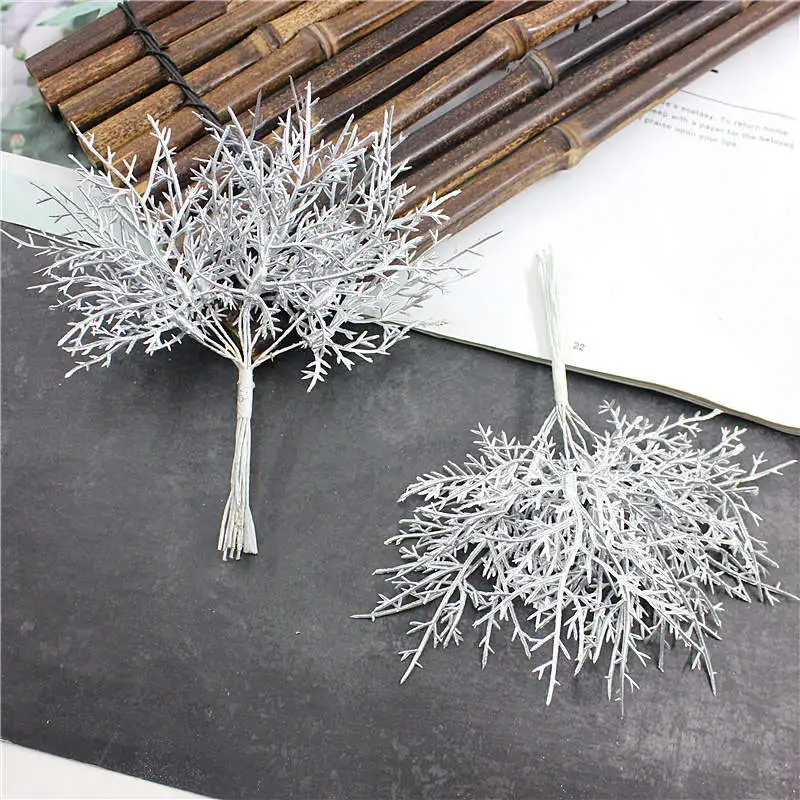 10 пьезы растений искусственно баратас хохас де Navidad jarrones para Decoracion del hogar Accesorios nupciales de la boda de