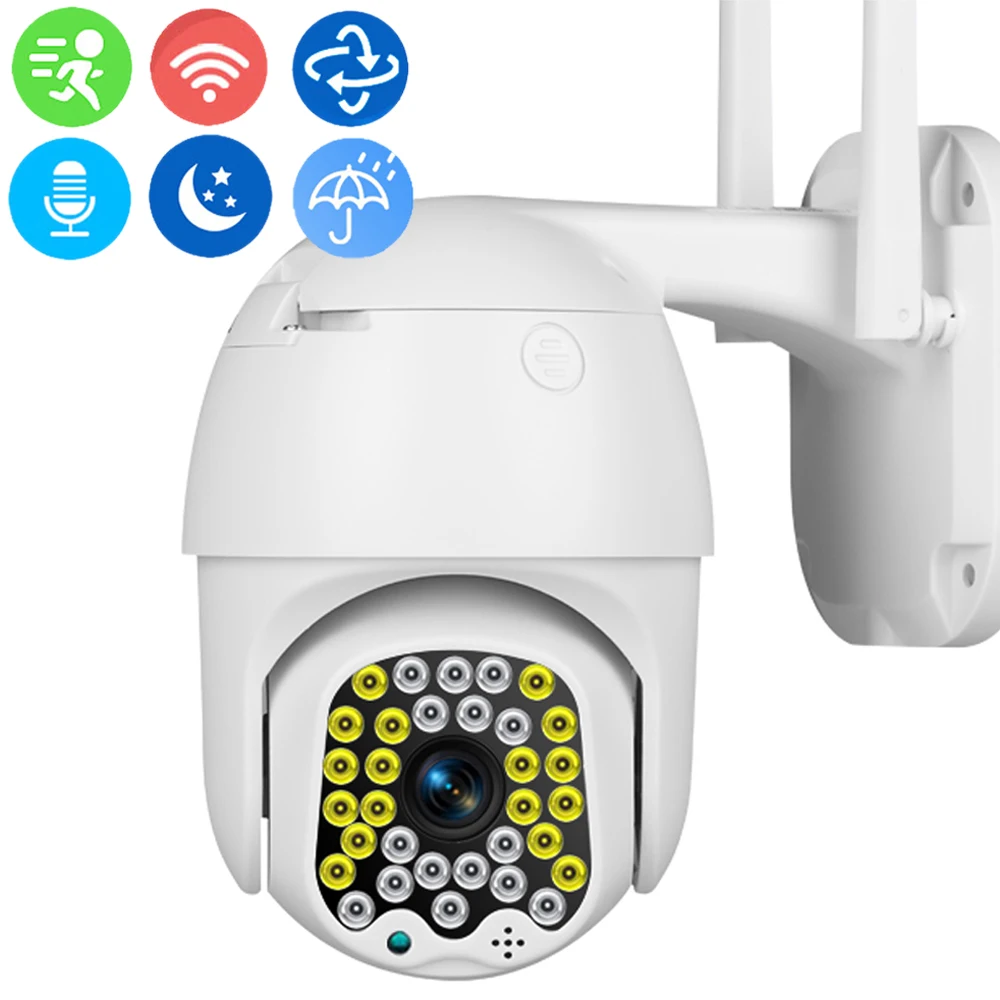 1080P наружная IP-камера Wi-Fi CCTV 360 PTZ защита безопасности наблюдение умный дом