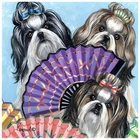 Shih Tzu Dog Fans Алмазная вышивка распродажа Алмазная картина наборы крестиков мозаичные узоры, милые Стразы для щенков