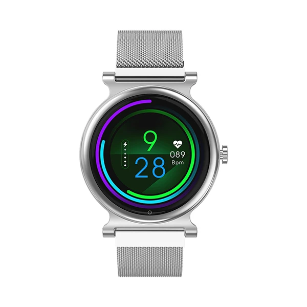 white steel Vorke VK5 Bluetooth Смарт-часы с сенсорным экраном поддерживает ответ на телефон и прослушивание музыки фитнес-трекер IP67 PK Miband 4 - Цвет: white steel