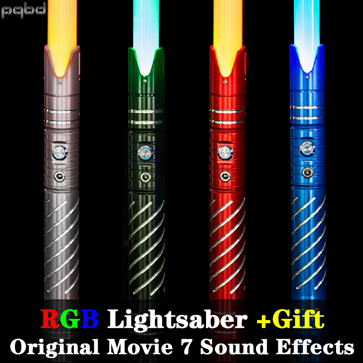 Лазерный меч pqbd RGB оригинальный звуковой светильник т из фильма световой с