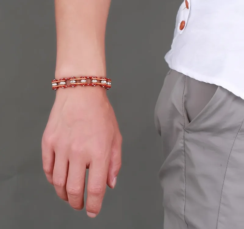 Новейшие ювелирные изделия в стиле хип хоп браслет цепочка для мотоцикла из