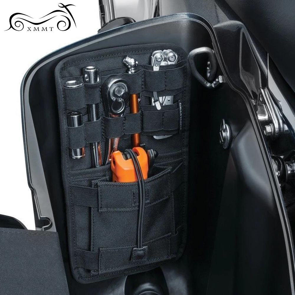 Черный седельный органайзер для мотоцикла жесткие сумки хранения Harley Touring Electra