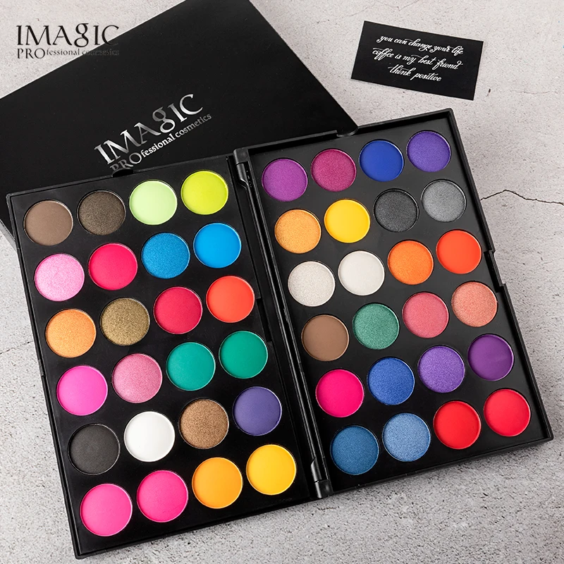 IMAGIC Nieuw palet 48 kleuren Oogschaduw макияж тонизирующий матовый Oogschaduw Flash en Gloeiende Oogschaduw Poeder пигмент Cosmetica