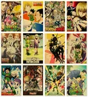 Hunter x охотничий плакат, популярное классическое японское аниме украшение для дома в стиле ретро, Картина на холсте, настенное художественное украшение для дома