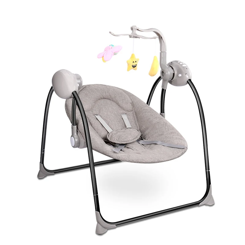 Grey Детское кресло-качалка IMBABY, электрическая детская колыбель с пультом дистанционного управления, кресло-качалка для новорожденных, кресло-качалка - Цвет: Grey